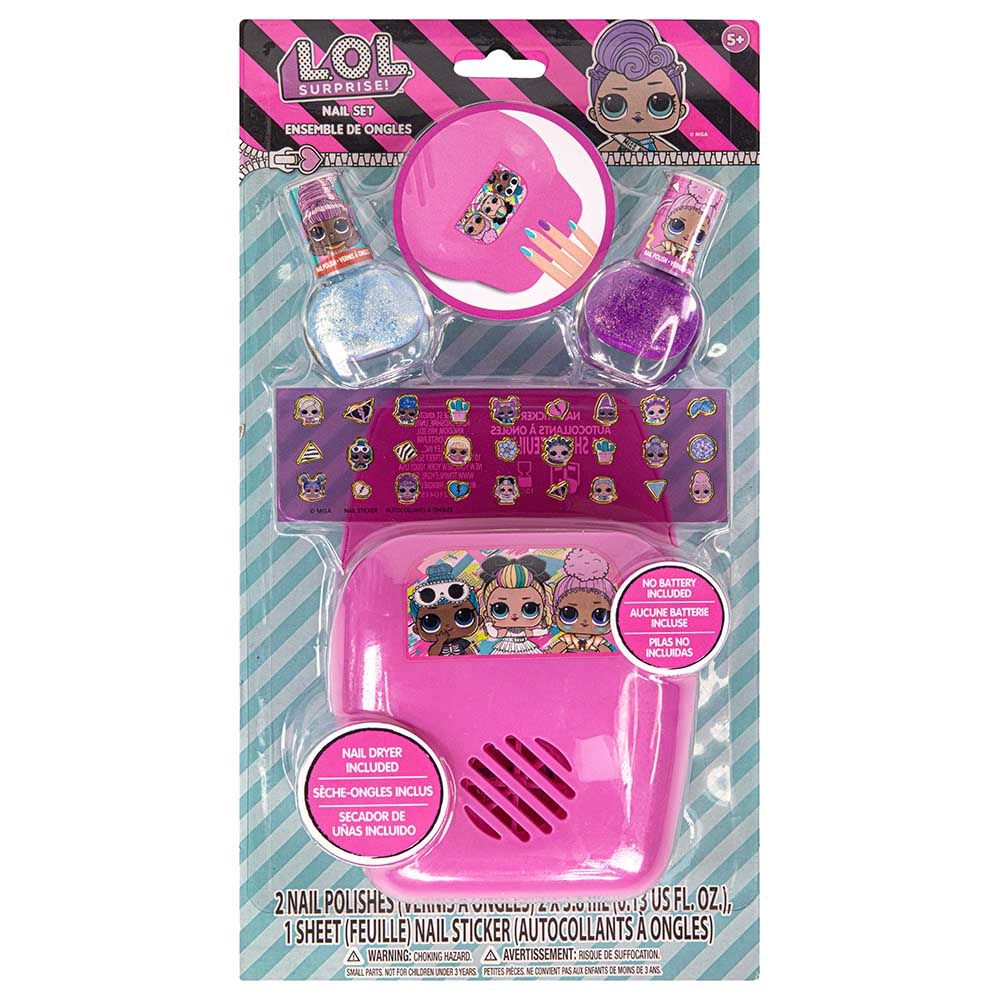 Townleygirl - Lol Surprise Mini Nail Polish Set w/ Role Play Nail Dryer