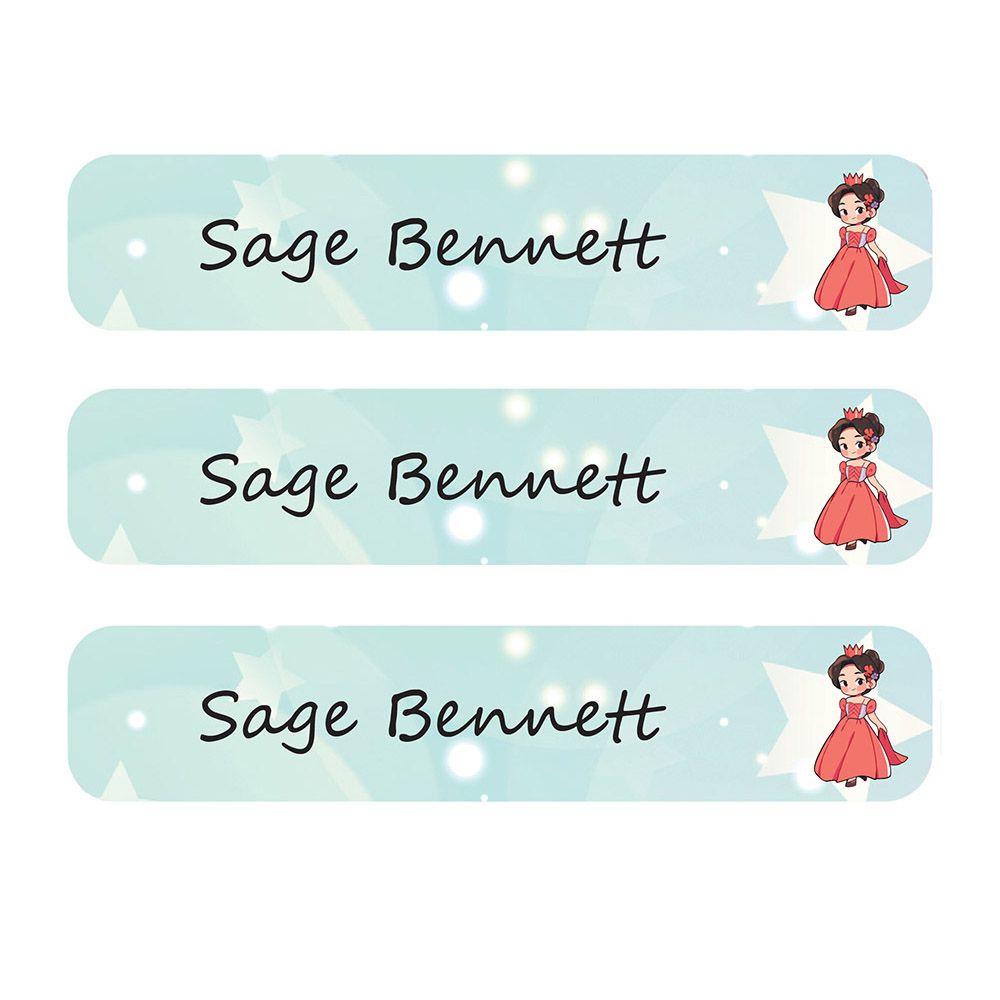 Ladybug Labels - Personalized Iron On Labels - Rose Princess - 50pcs