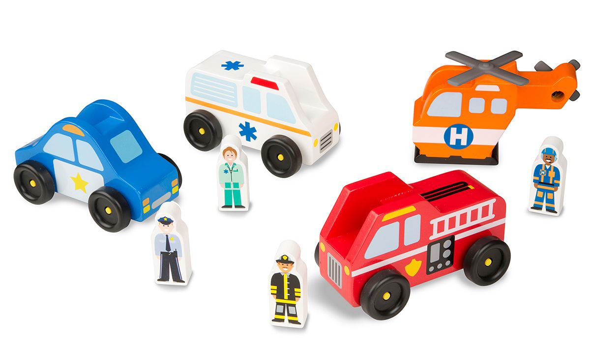 Melissa & Doug Emergency Vehicle Set