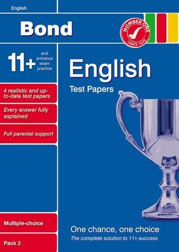 Study Guide Bond 11+ English Multiple Choice Papers Pack 2