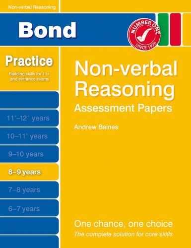 Oxford Books - Bond Assessment Papers Non-Verbal Reasoning (8-9)