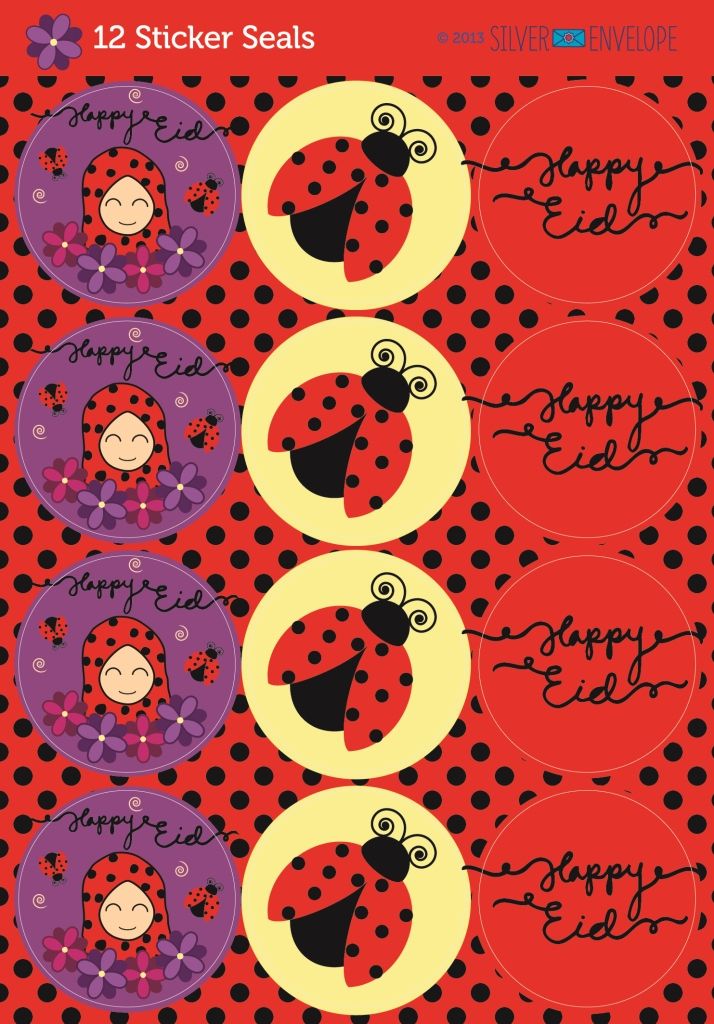 Ladybug Ameena Stickers