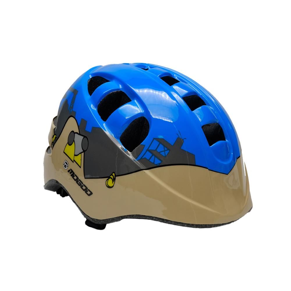 Mogoo - Kids Helmet - Blue & Brown