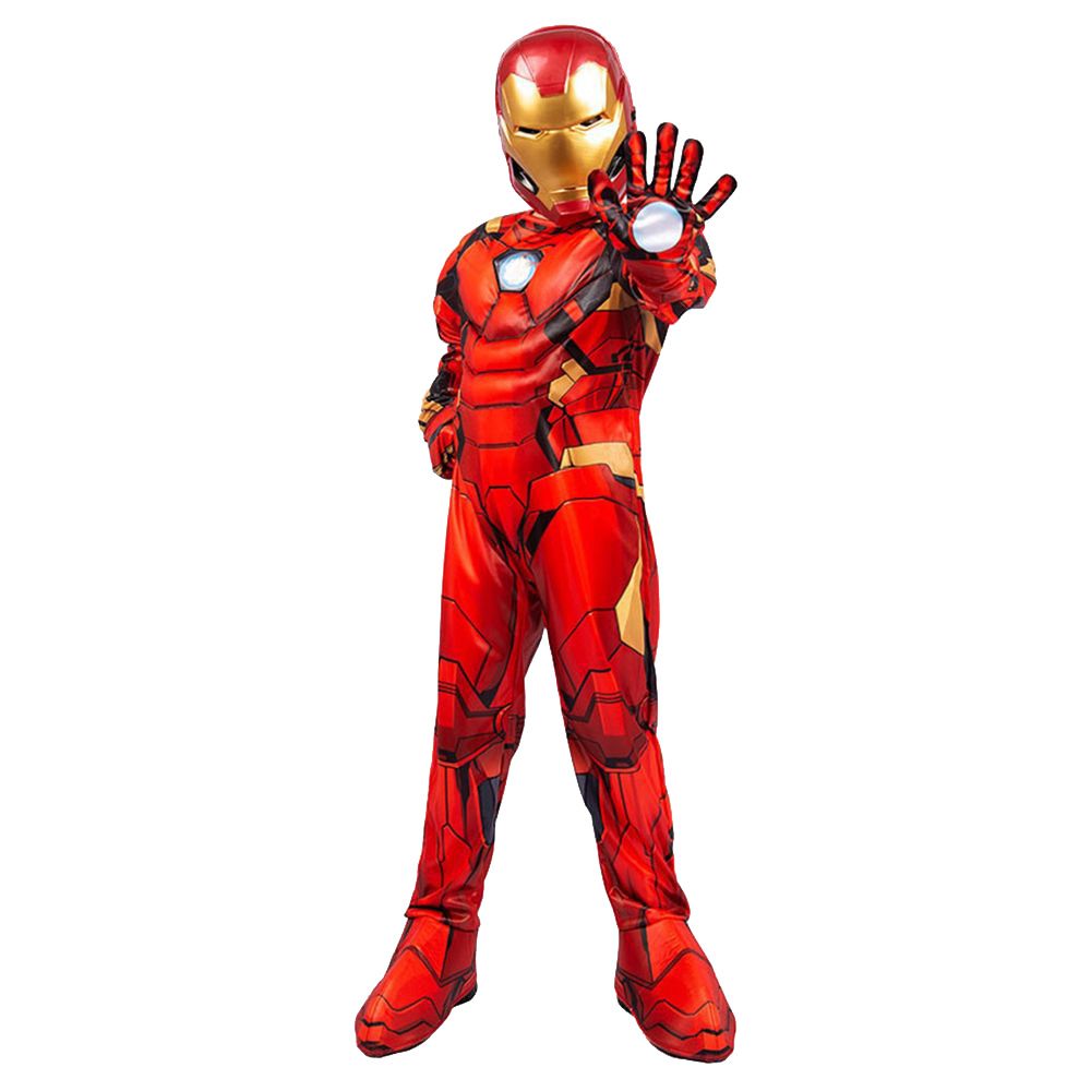 Party Centre - Marvel Avengers Iron Man Deluxe Costume - Red