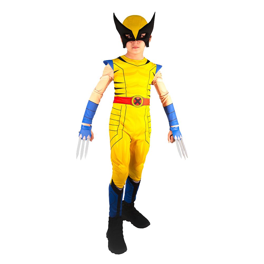 Party Centre - Marvel X-Men Wolverine Classic Boy Superhero Child Costume - Yellow