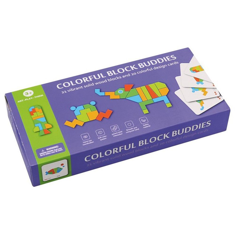 Andreu Toys - Colorful Block Buddies - 21pcs