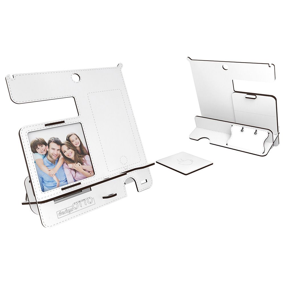 Home Canvas - Storage Organizer Charging Station For Multiple Devices - White