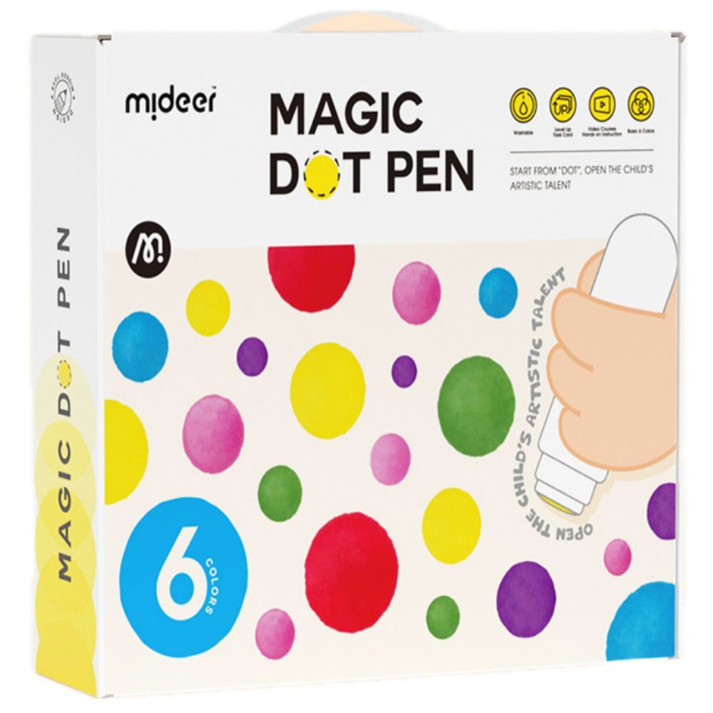 Mideer - Magic Dot Markers - 6pcs