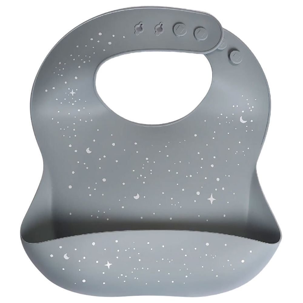 Milk It Baby - Printed Bib - Stardust Blue