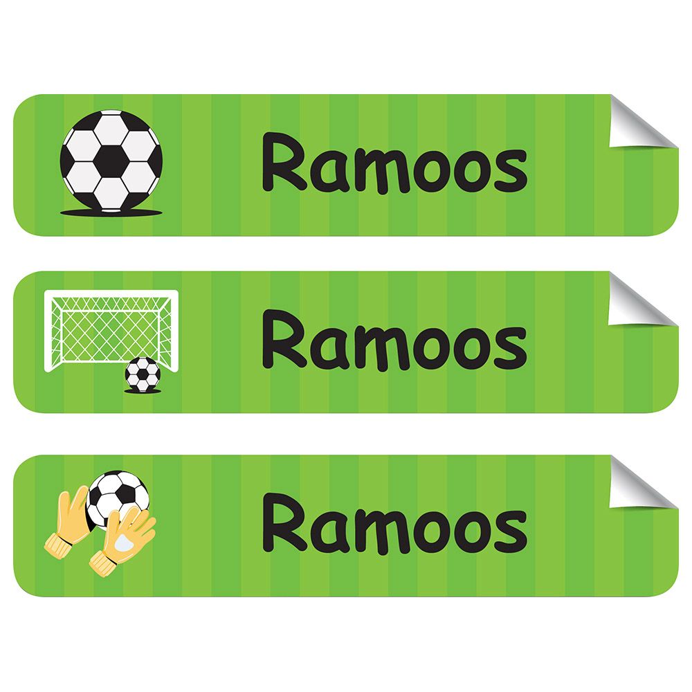 Mylabels - Personalized Iron On Labels - Soccer - Pack of 50