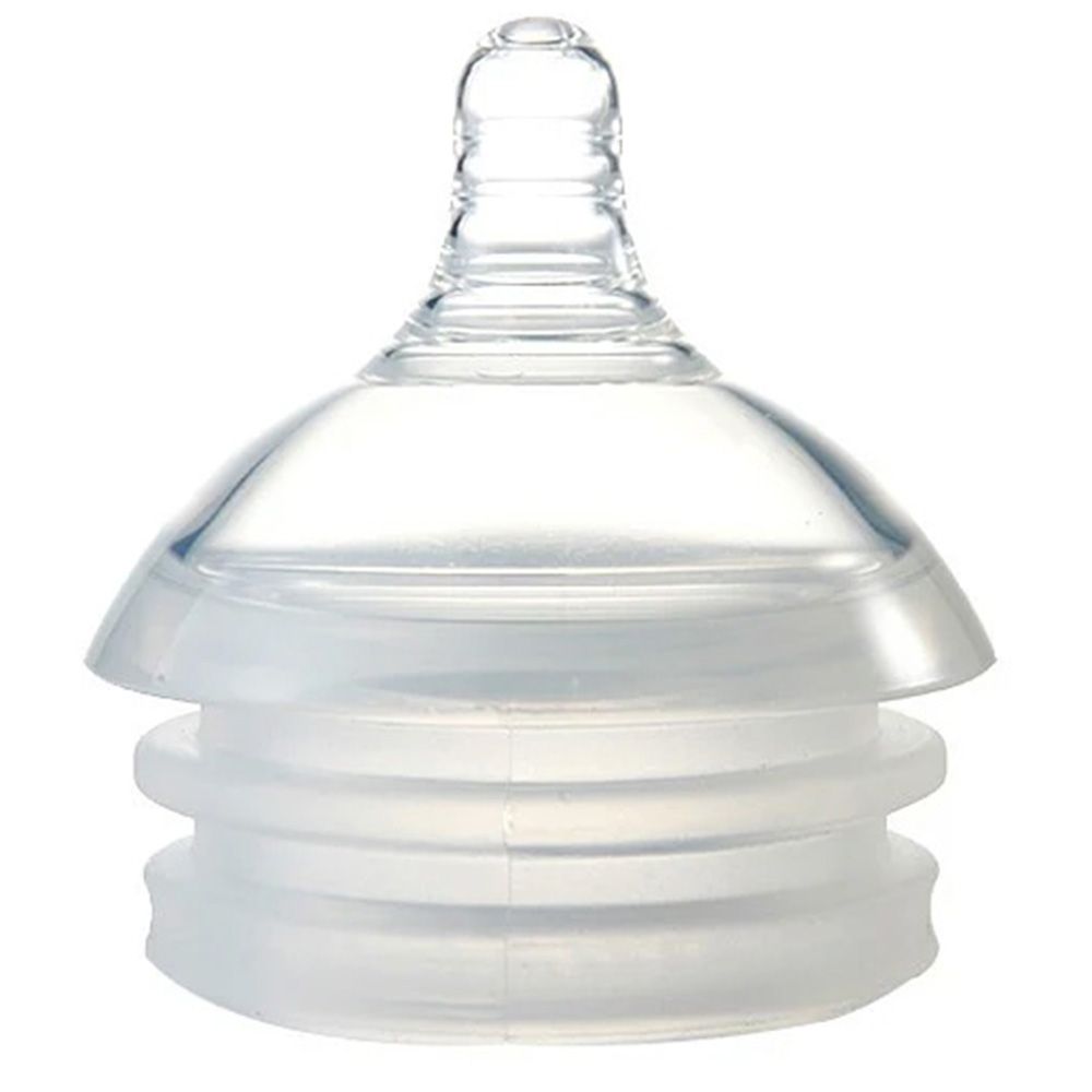 Mamachi - Baby Bottle 1-Hole Silicone Nipple - Clear - 0-3M