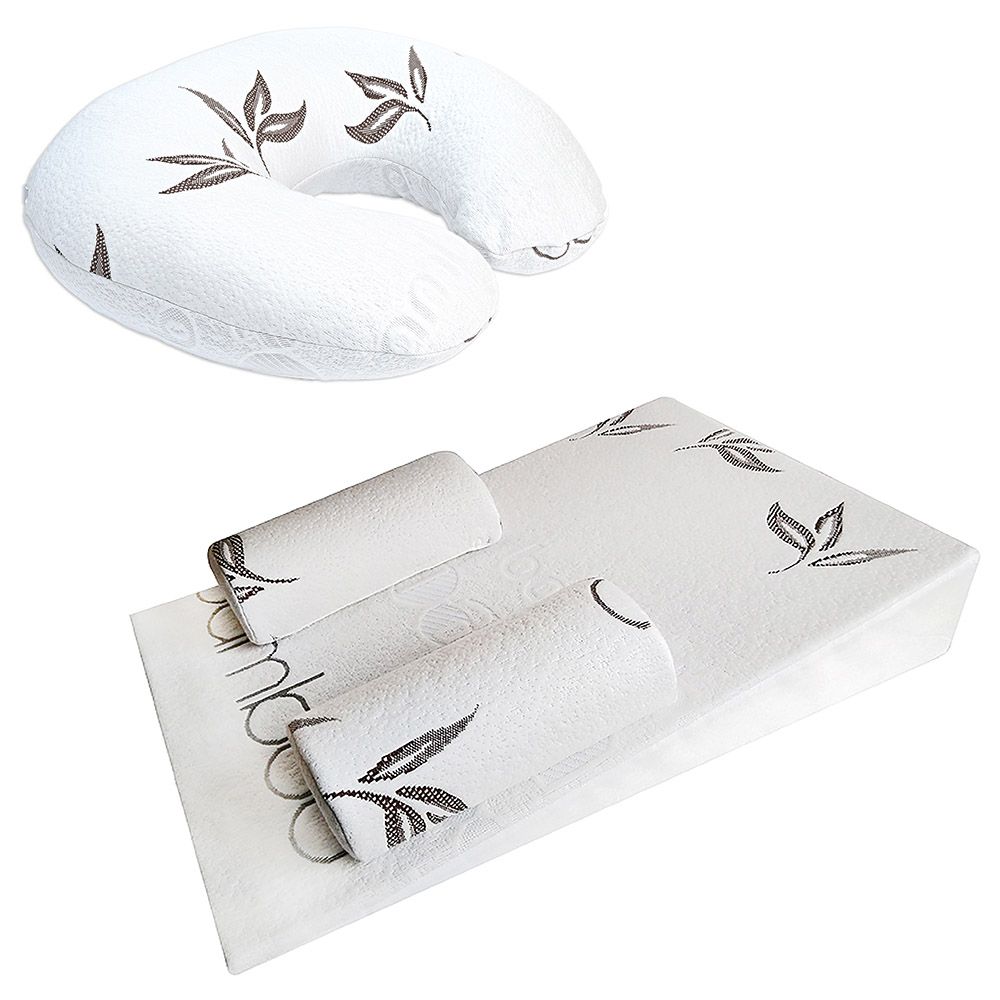 Moon - Bamboo Rayon Feeding Pillow w/ Sleep Positioner