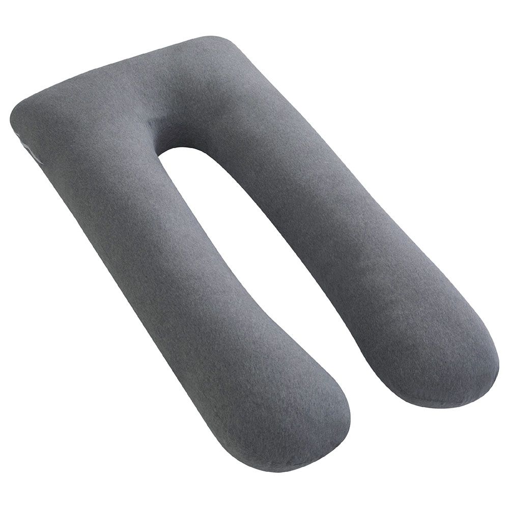 Moon - Organic U Shaped Maternity Pillow - Grey