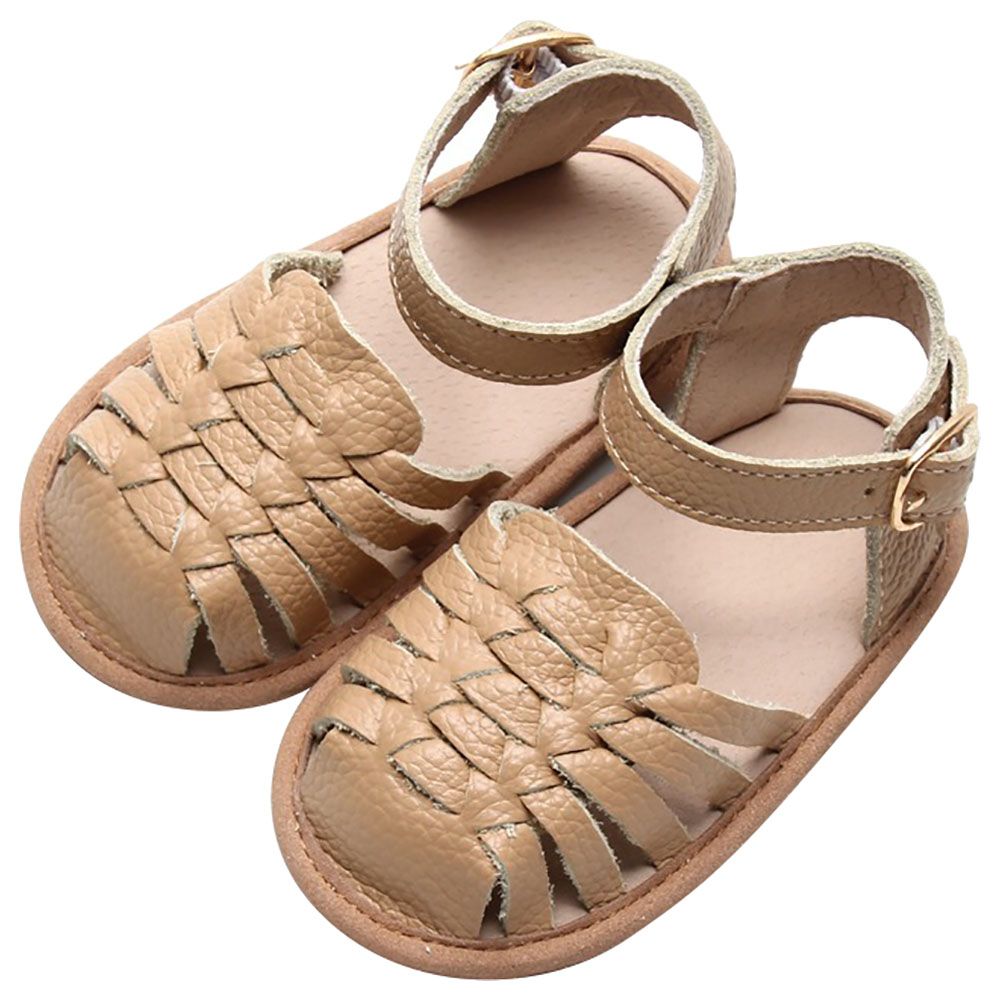 Mon.Amelissa - Baby Leather Sandals - Beige