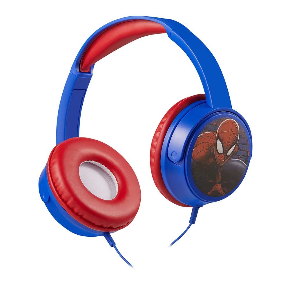 Volkano - Marvel Spiderman Stereo Headphones With Padded Ear Cups And 5 Stickers