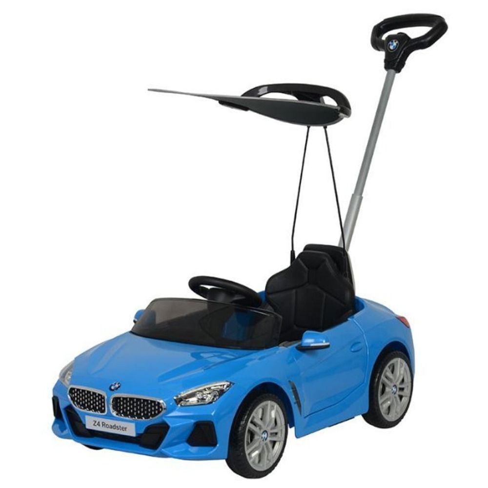 Myts - BMW Z4 Sports Boys Push Car With Shade - Blue