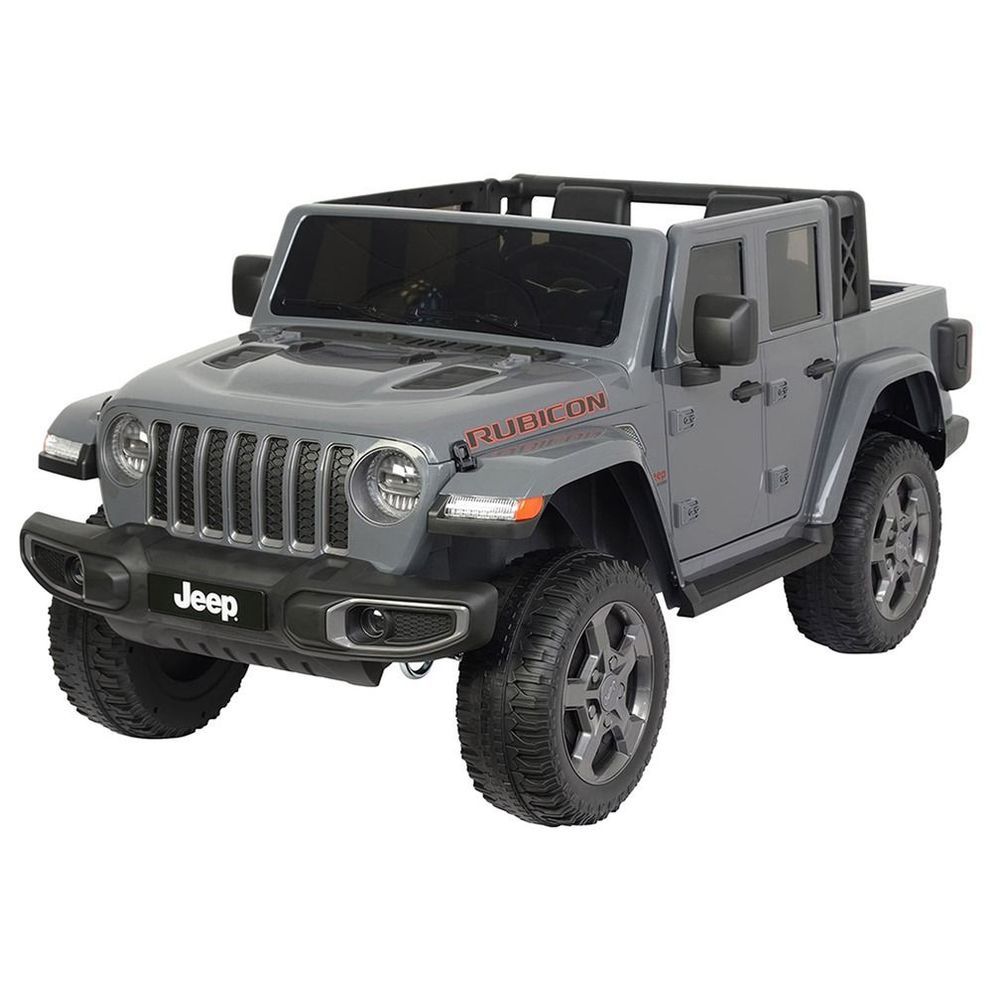 Myts - Rubicon Gladiator Kids Ride-On Jeep Car - Grey - 12 V