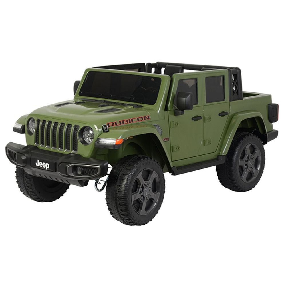 Myts - Rubicon Gladiator Kids Ride-On Jeep Car - Green - 12 V