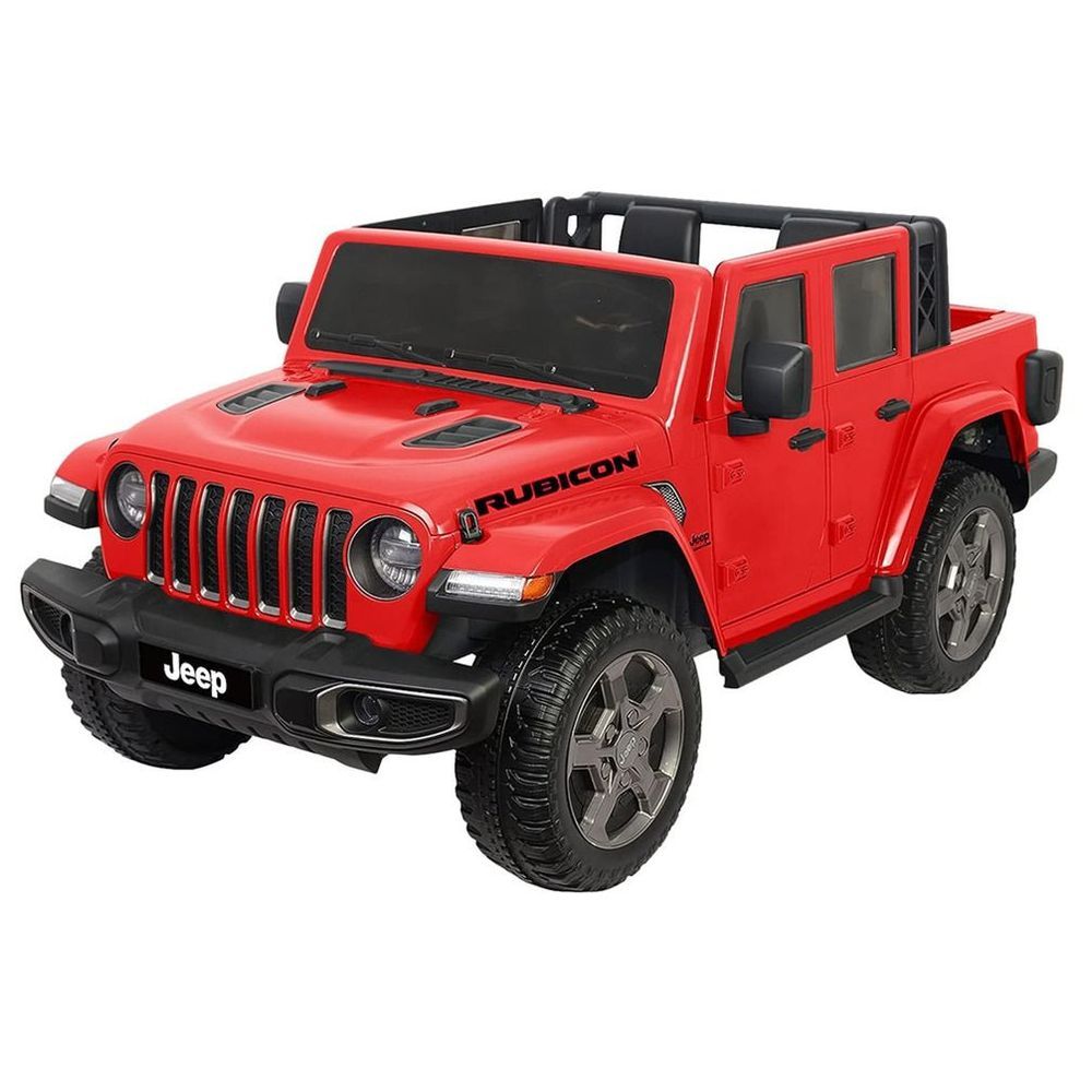 Myts - Rubicon Gladiator Kids Ride-On Jeep Car - Red - 12 V