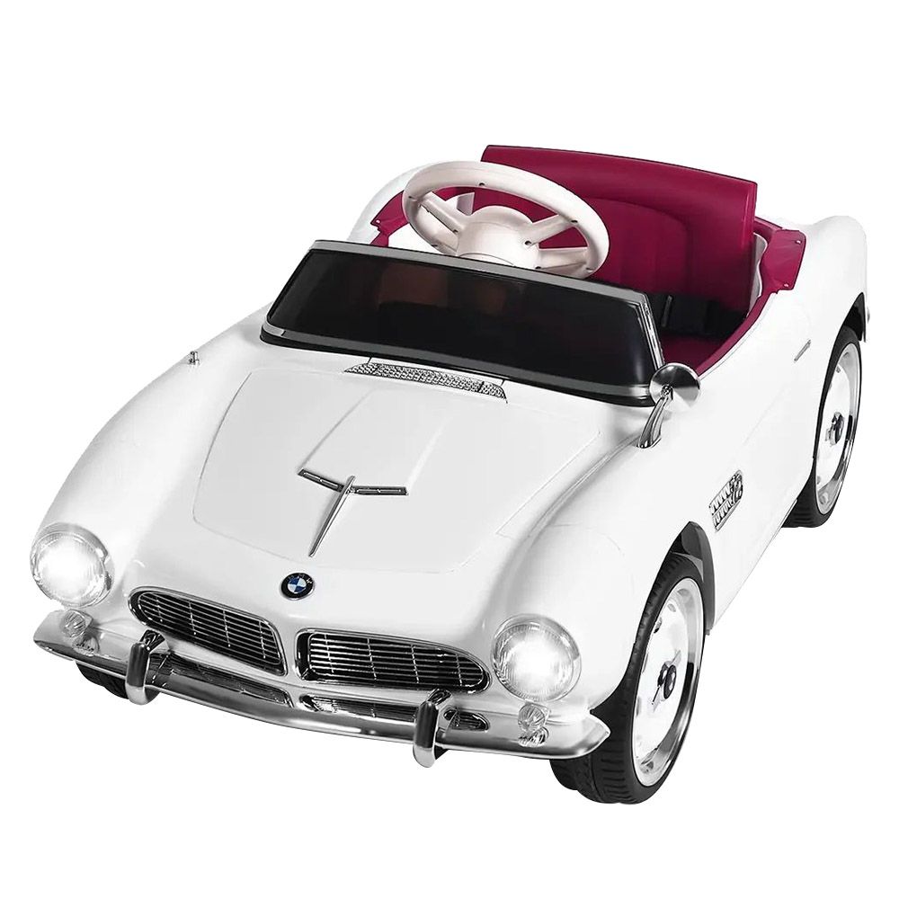 Myts - BMW Vintage Driver Electric Kids Ride-On Car - White - 12 V