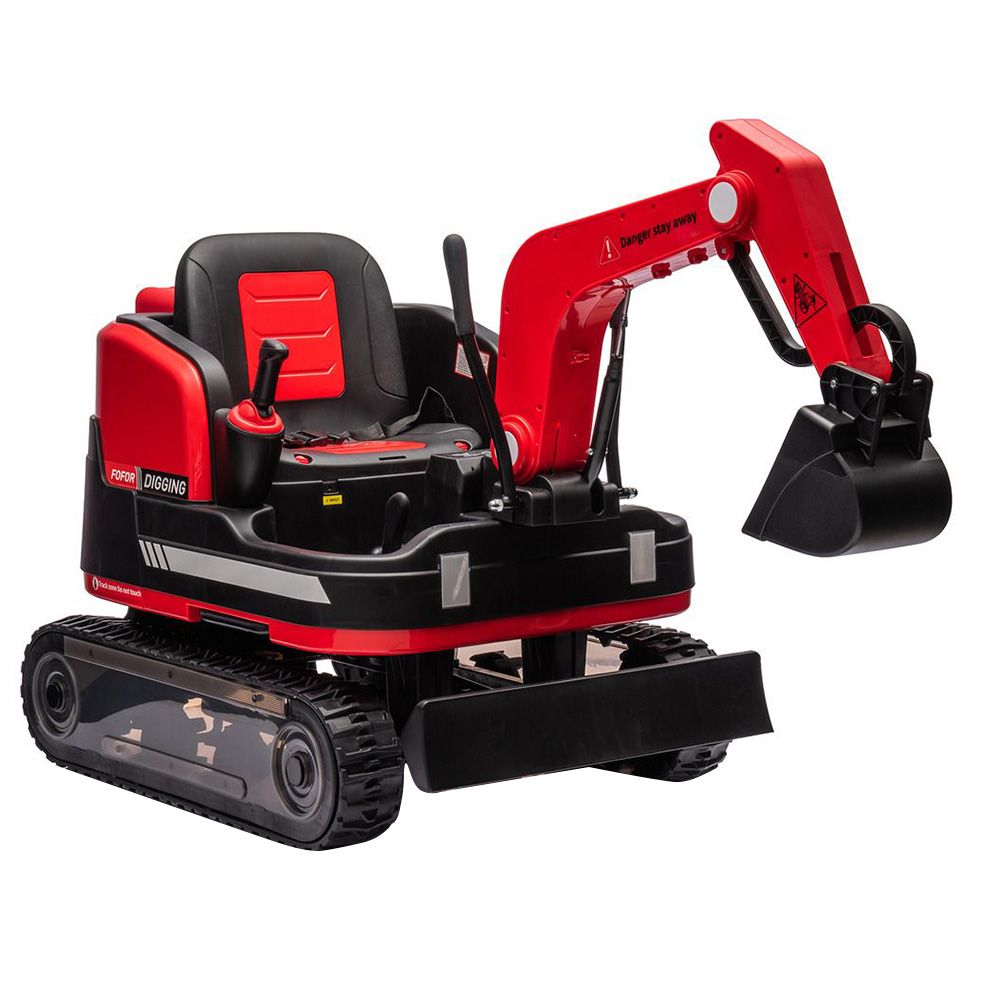 Myts - Mini Engineer Remote Control Ride-On Excavator - Red