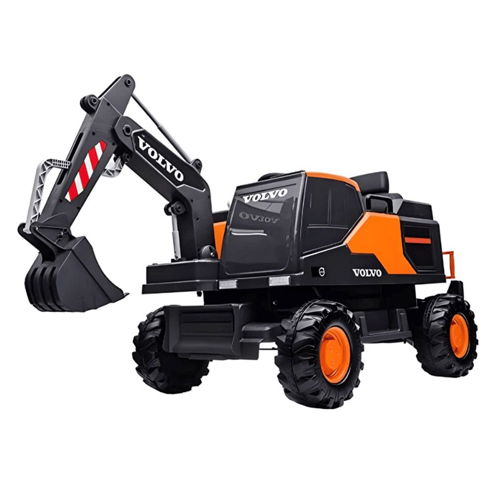 Myts - Mini Volvo Electric Wheeled Ride-On Excavator - Orange - 12 V