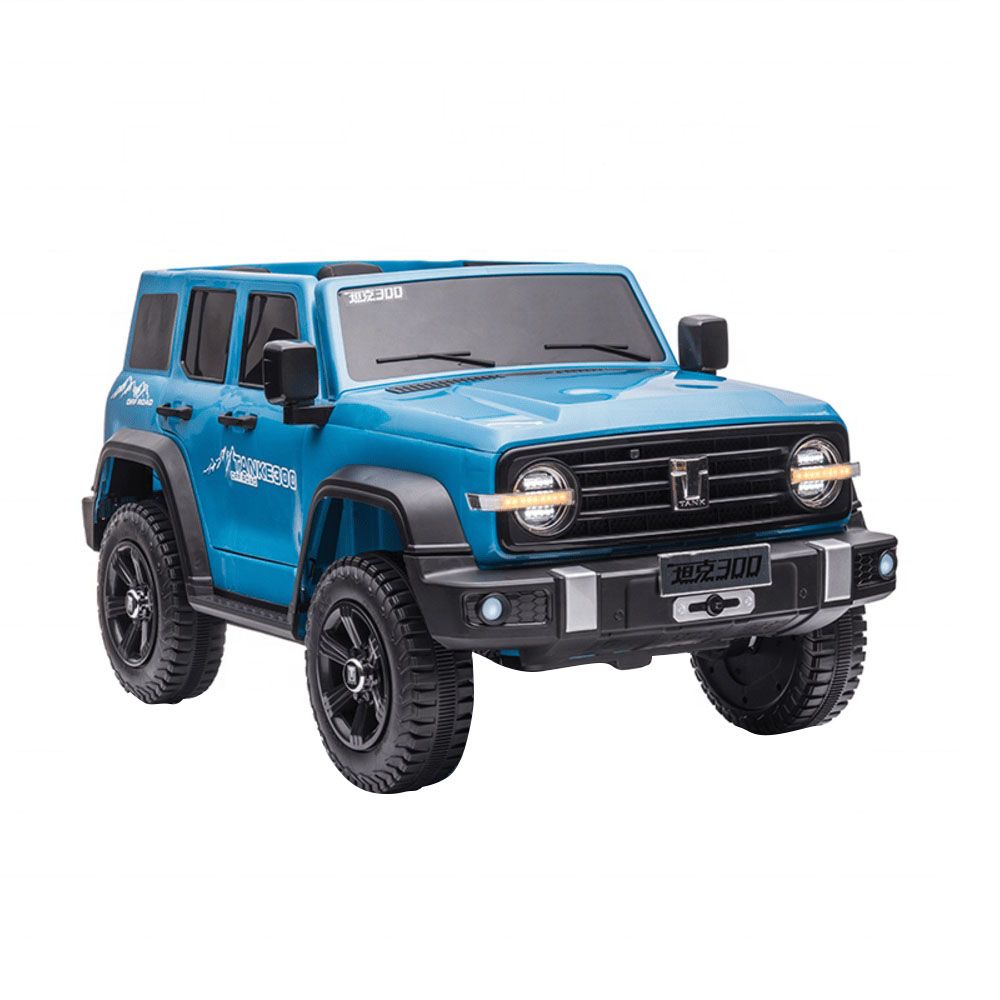 Myts - Remote Control Electric SUV Jeep With LED Lights - Blue