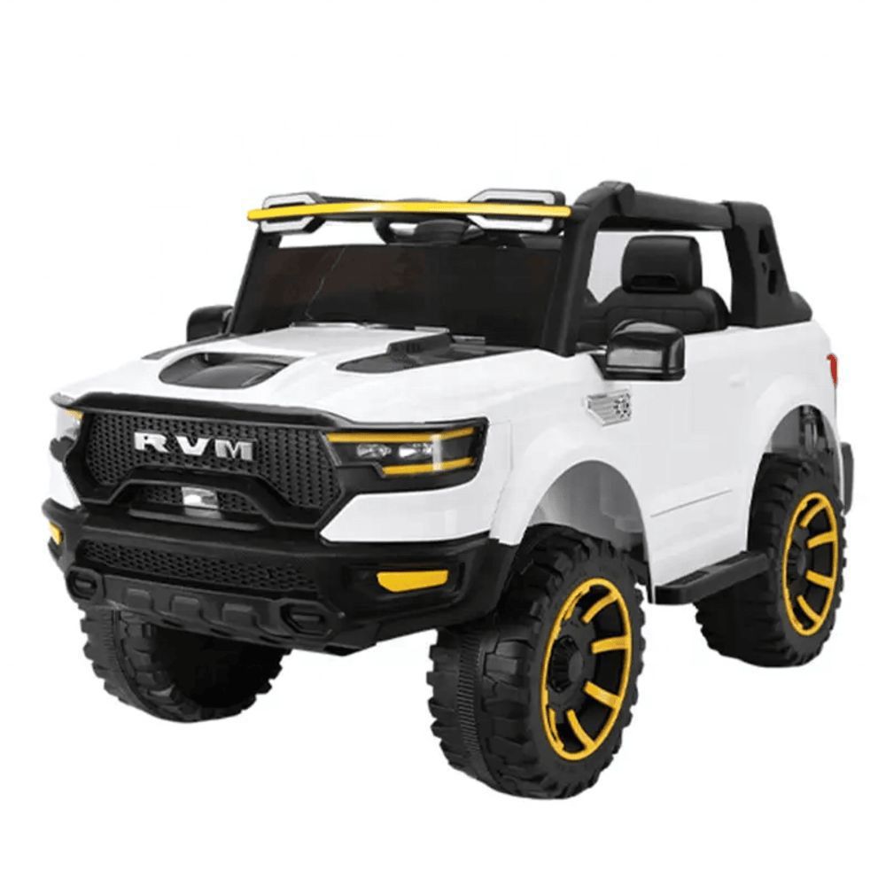 Myts - RVM Ride-On Electric Toy Truck for Kids - White