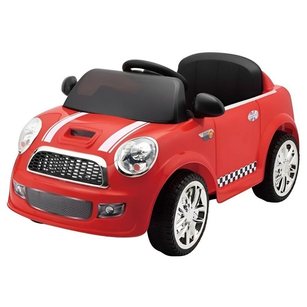 Myts - Hatchback Cooper Style Kids Ride-On Car - Red - 6 V