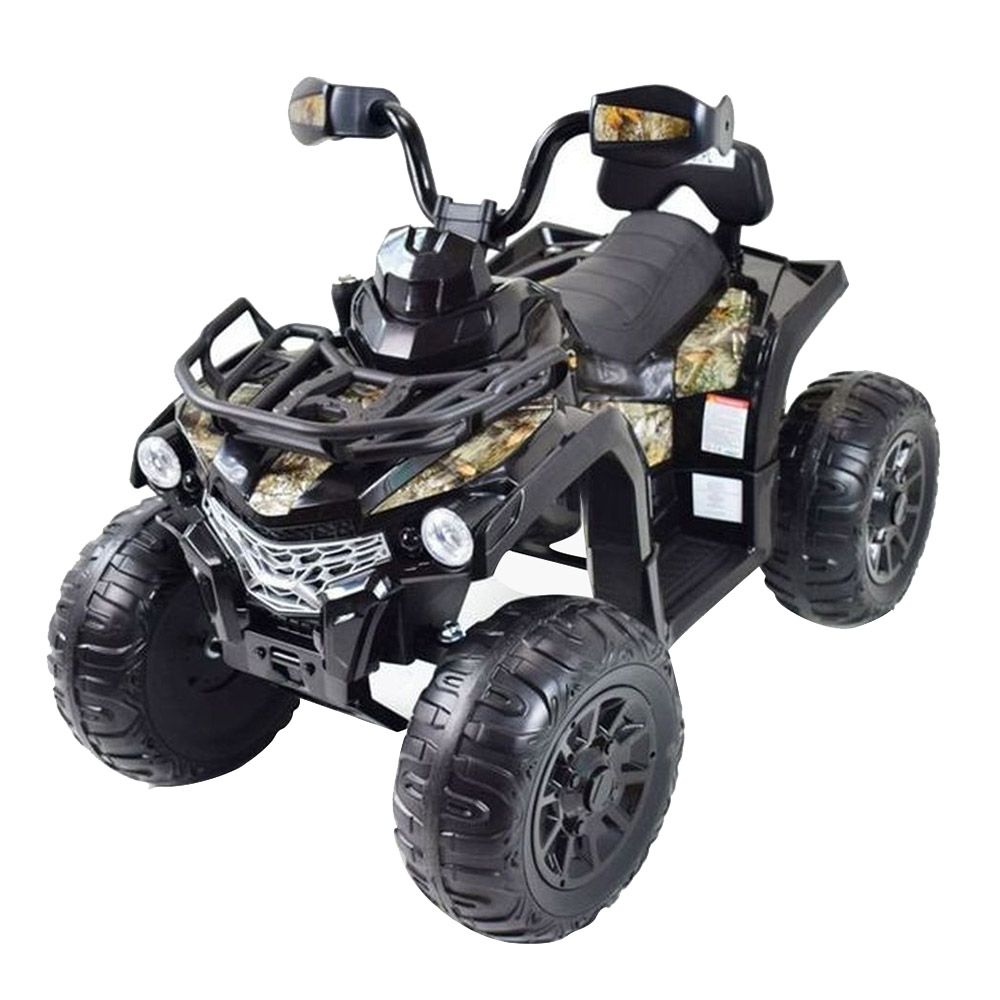 Myts - ATV Quad Kids Ride-On 4-Wheeler Quad Bike - Black - 12 V