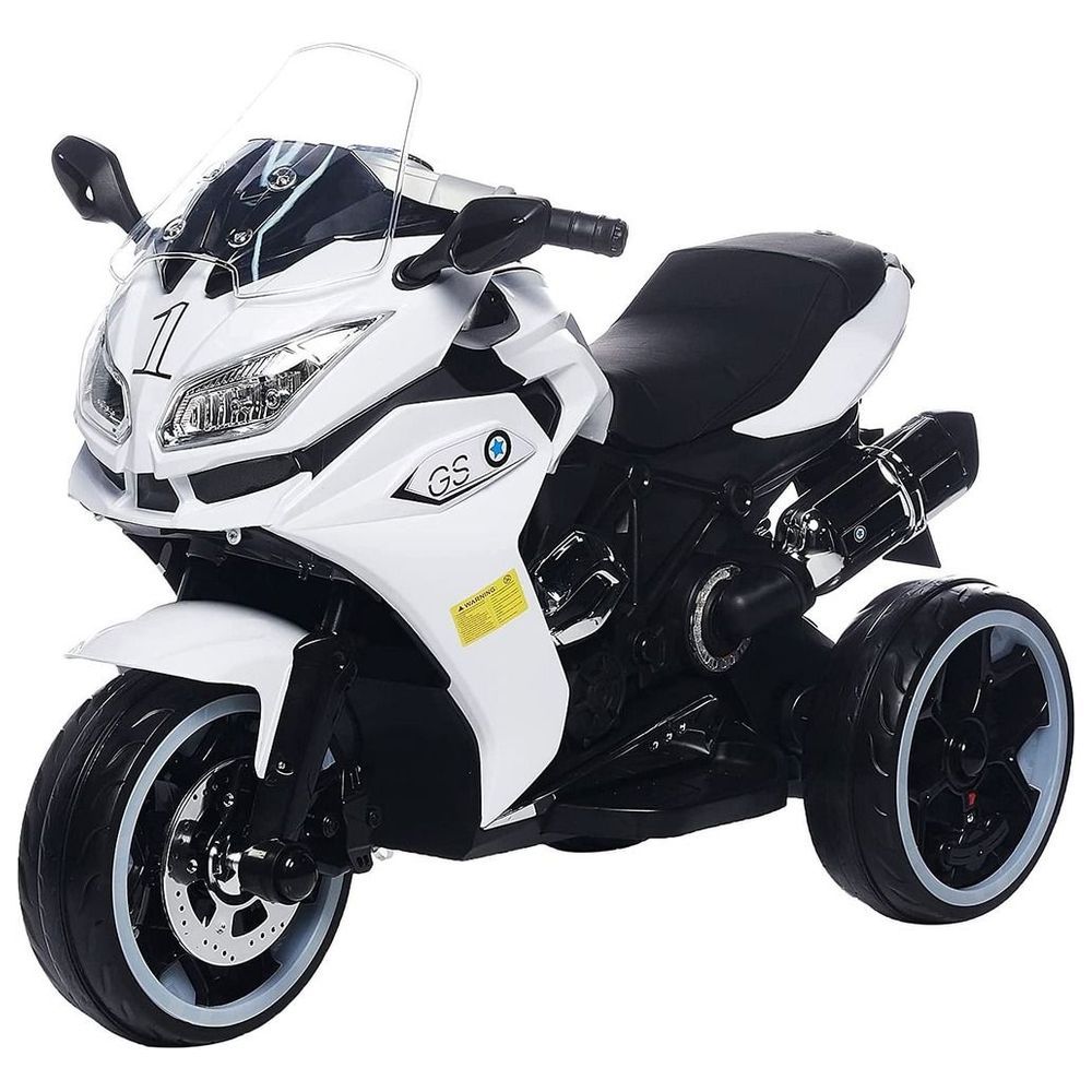 Myts - Electric Motorcycle Ride-On Super Bike - White - 6 V