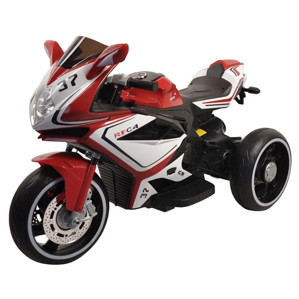 Myts - Three Wheeler Kids Ride-On Motorcycle - Red - 6 V - 2000 W