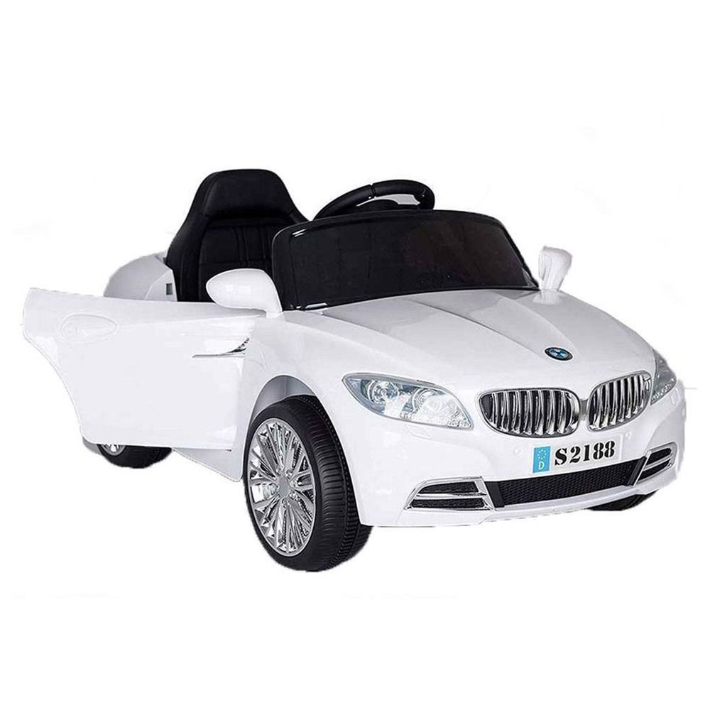 Myts - Stylish BMW Coupe Style Electric Ride-On Car - White - 6 V