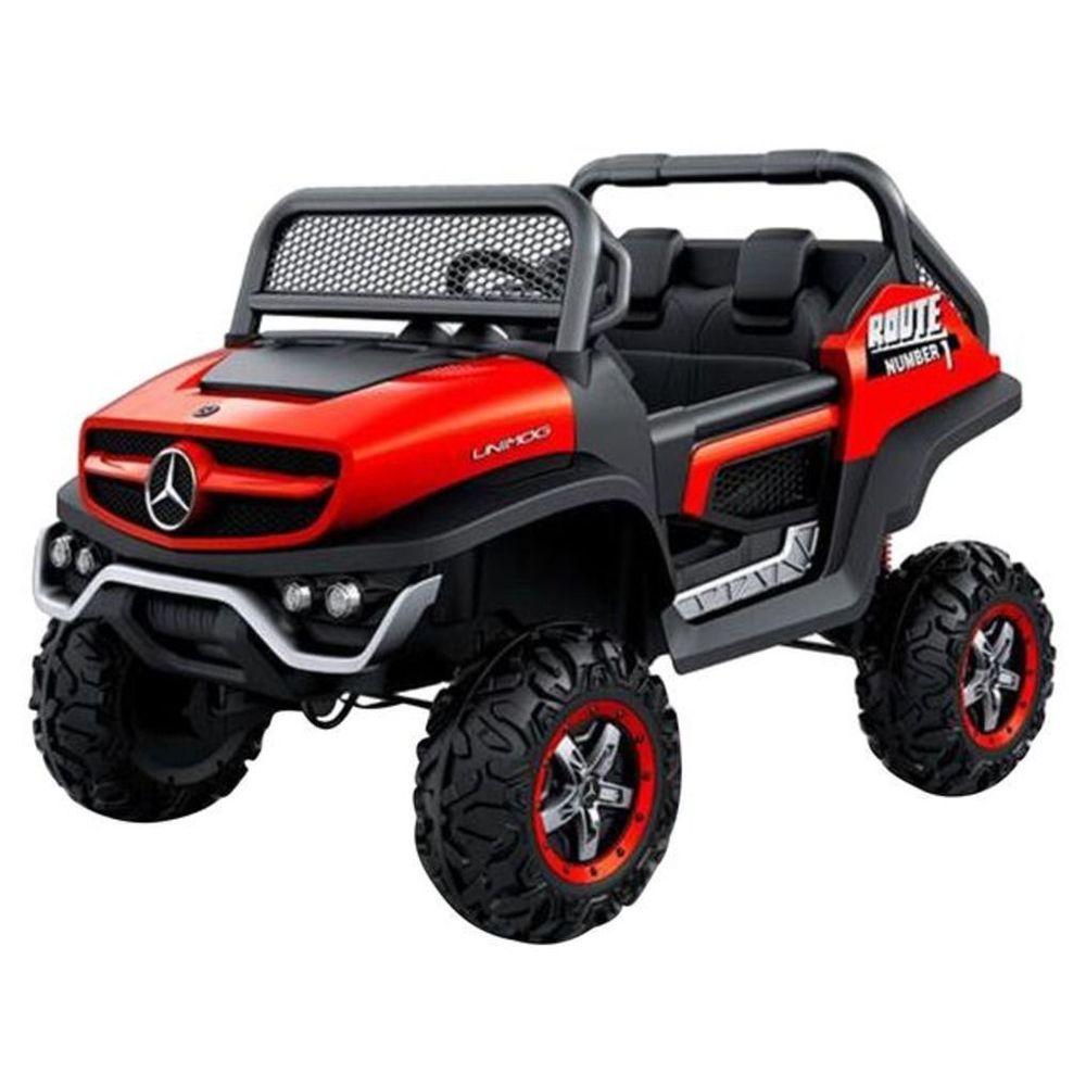 Myts - UTV Mercedes-Benz Unimog Ride-On Car - Red - 12 V