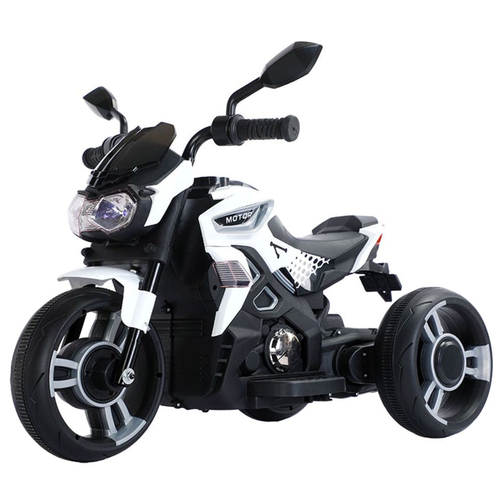 Myts - Electric 3 Wheels Kids Kawaski Style Bike - White