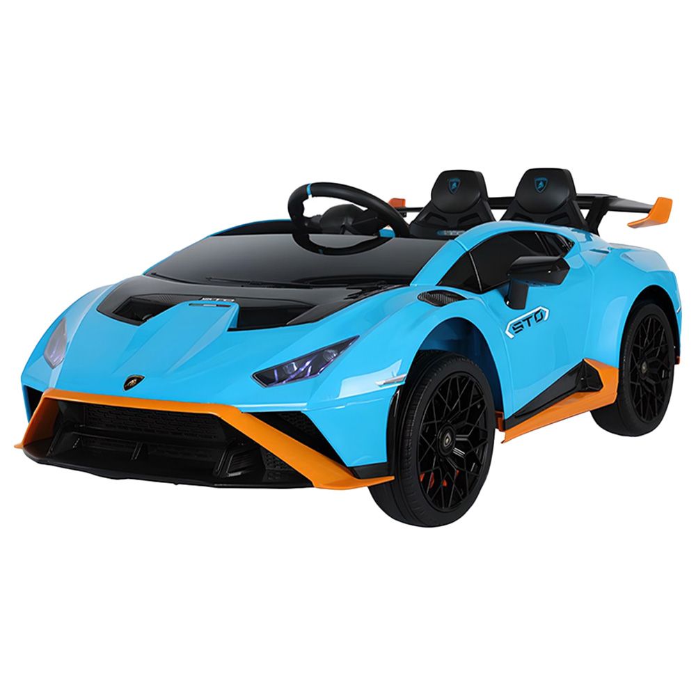 Myts - 12V Lamborghini Licensed Huracan STO Kids Rideon Car - Blue