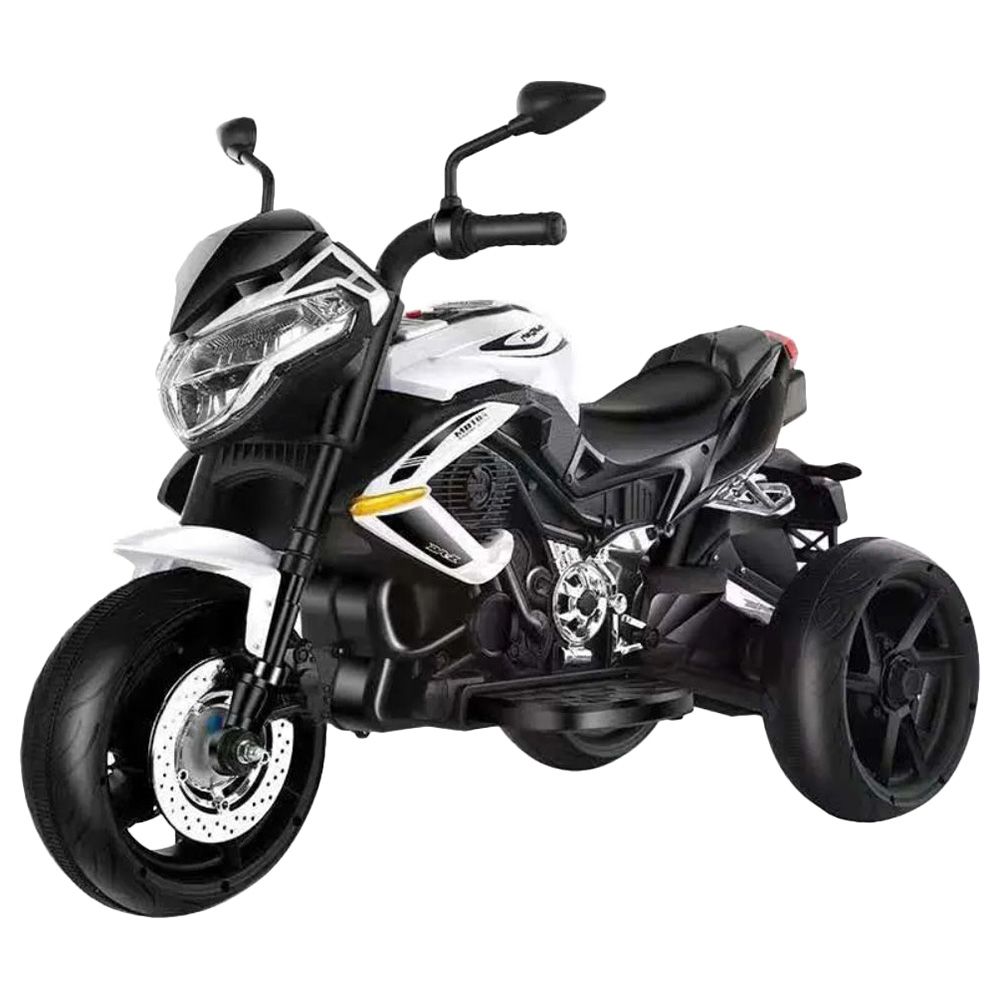 Myts - 6V Kids Electric Motorcycle Rideon - White