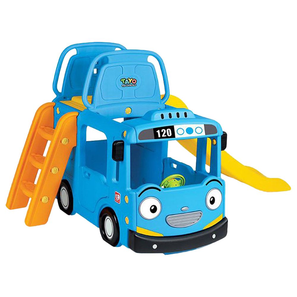 Myts - 3-in-1 Little School Bus Slide Play Set - Blue