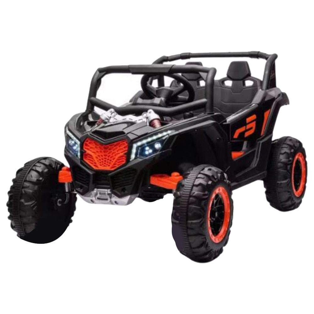 Megastar - 4X4 Midnight Ranger Electric Ride On Mid SUV - Black - 12V