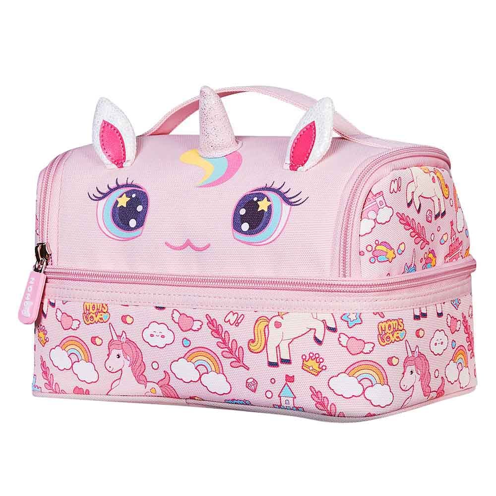 Nohoo - Unicorn Insulated Lunch Bag - Pink - 9.85-Inch