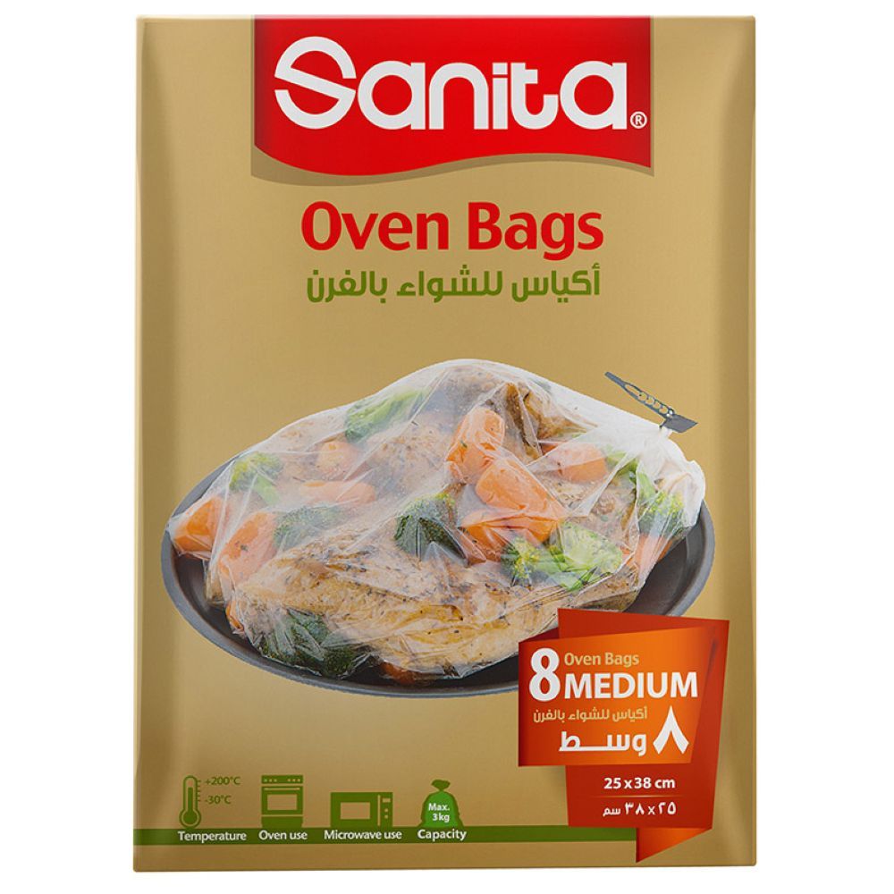 Sanita - Heat Resistant Oven Bag - Medium- 8pcs