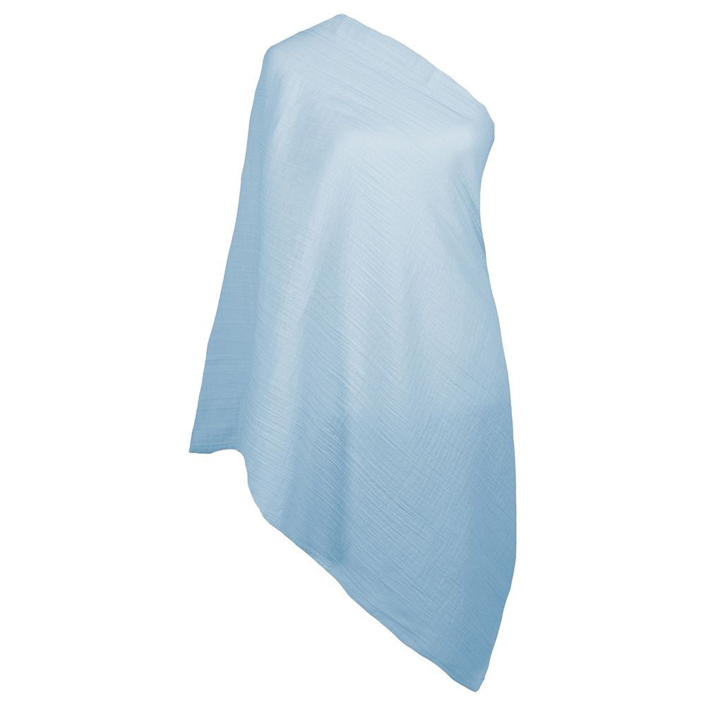 Me - Crinkle Muslin Organic Nursing Scarf - Blue