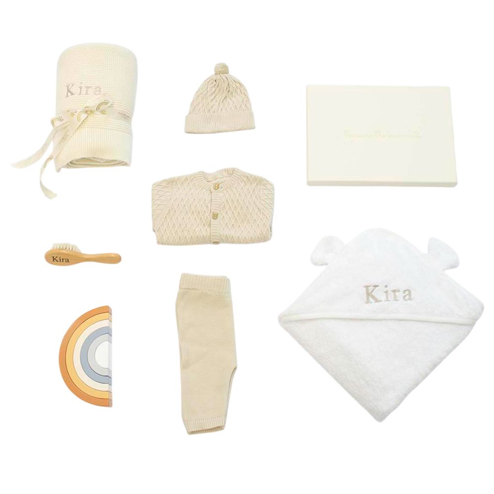 The Baby Gifting Company - New Baby Ultimate Gift Box - Ivory - 8 Pcs