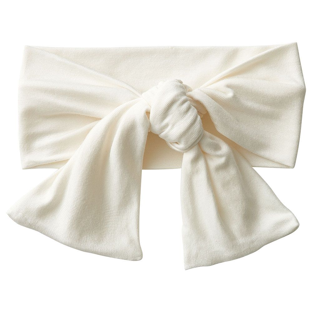 Anvi Baby - Organic Knotted Headband - White