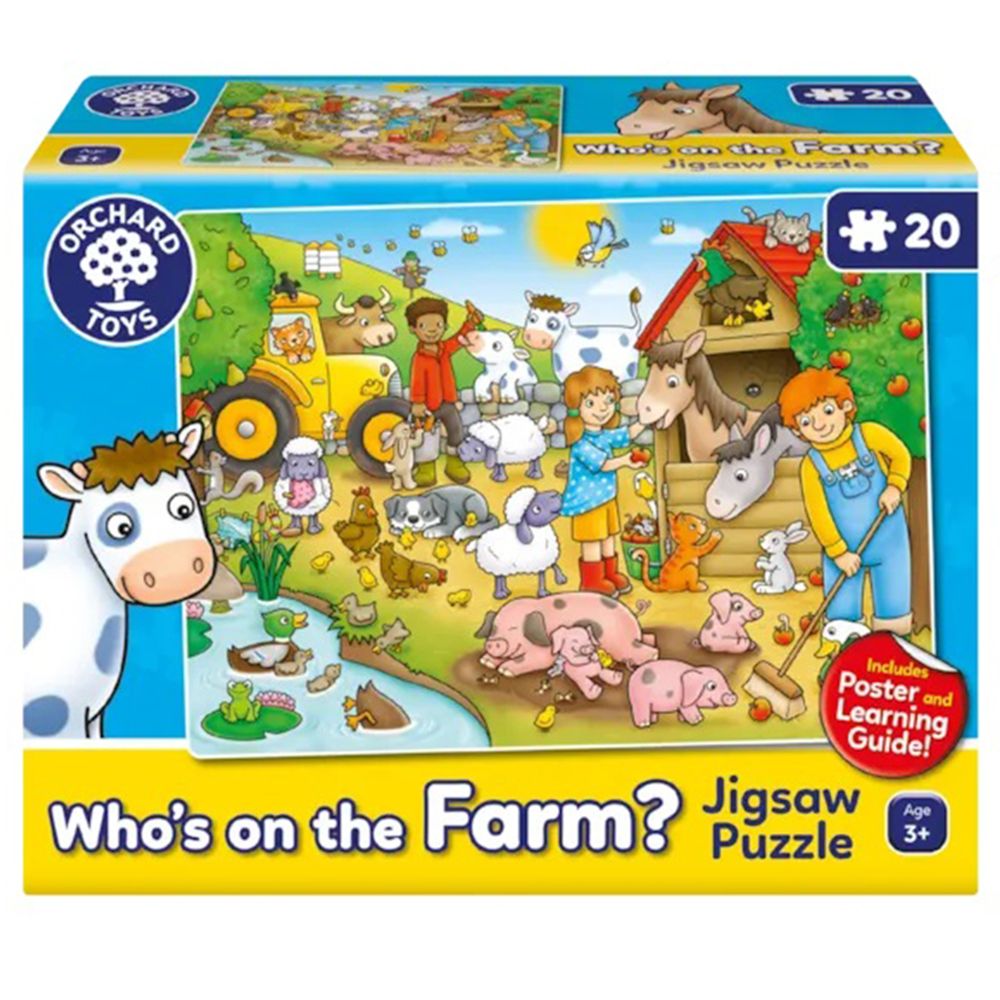 Orchard Toys - Who's On The Farm Jigsaw Puzzle - 20pcs