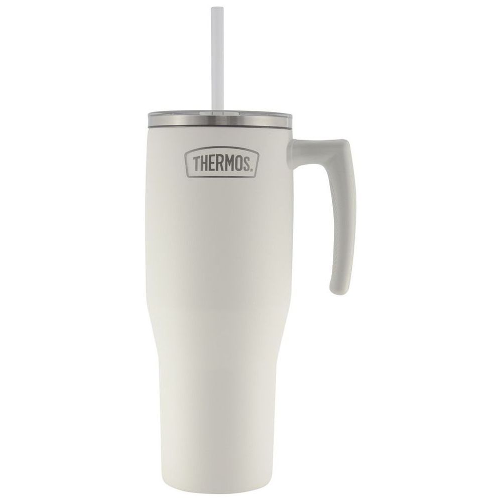 Thermos - Vacuum Insulated Mug With Straw - White - 1.1 L