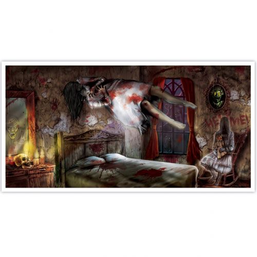 Haunted House Horizontal Banner