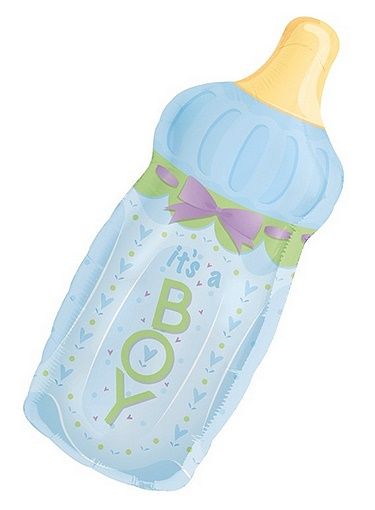 It's A Boy Baby Bottle Foil Balloon