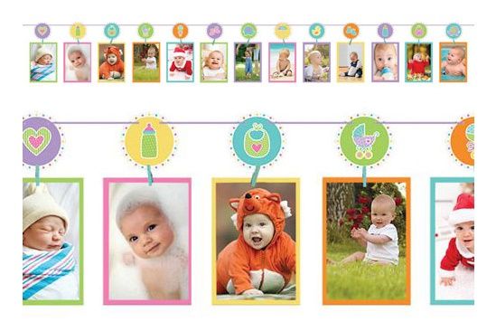 Baby Shower Photo Garland