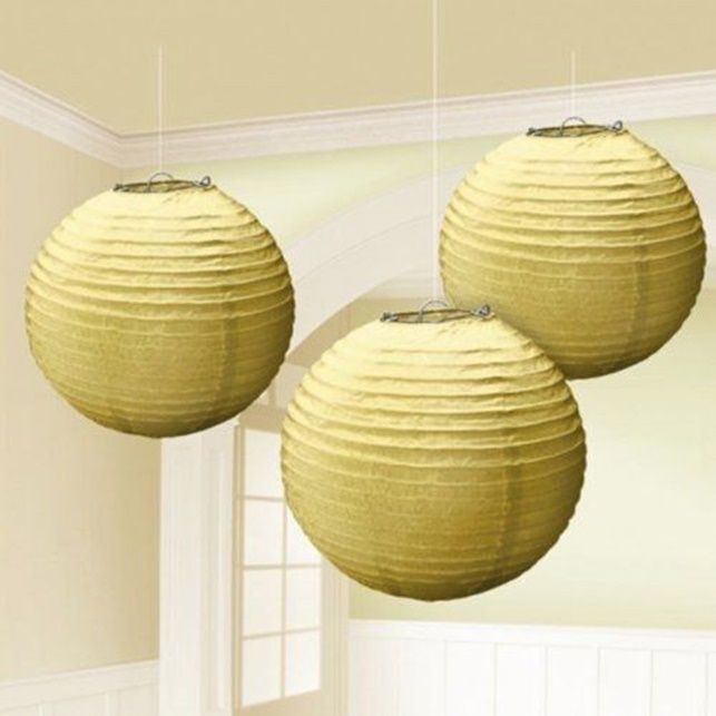 Gold Paper Lanterns